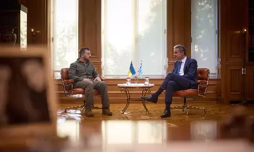 यूक्रेन के राष्ट्रपति ने ग्रीस में यूरोपीय नेताओं से की मुलाकात यूक्रेन के राष्ट्रपति ने ग्रीस में यूरोपीय नेताओं से की मुलाकात