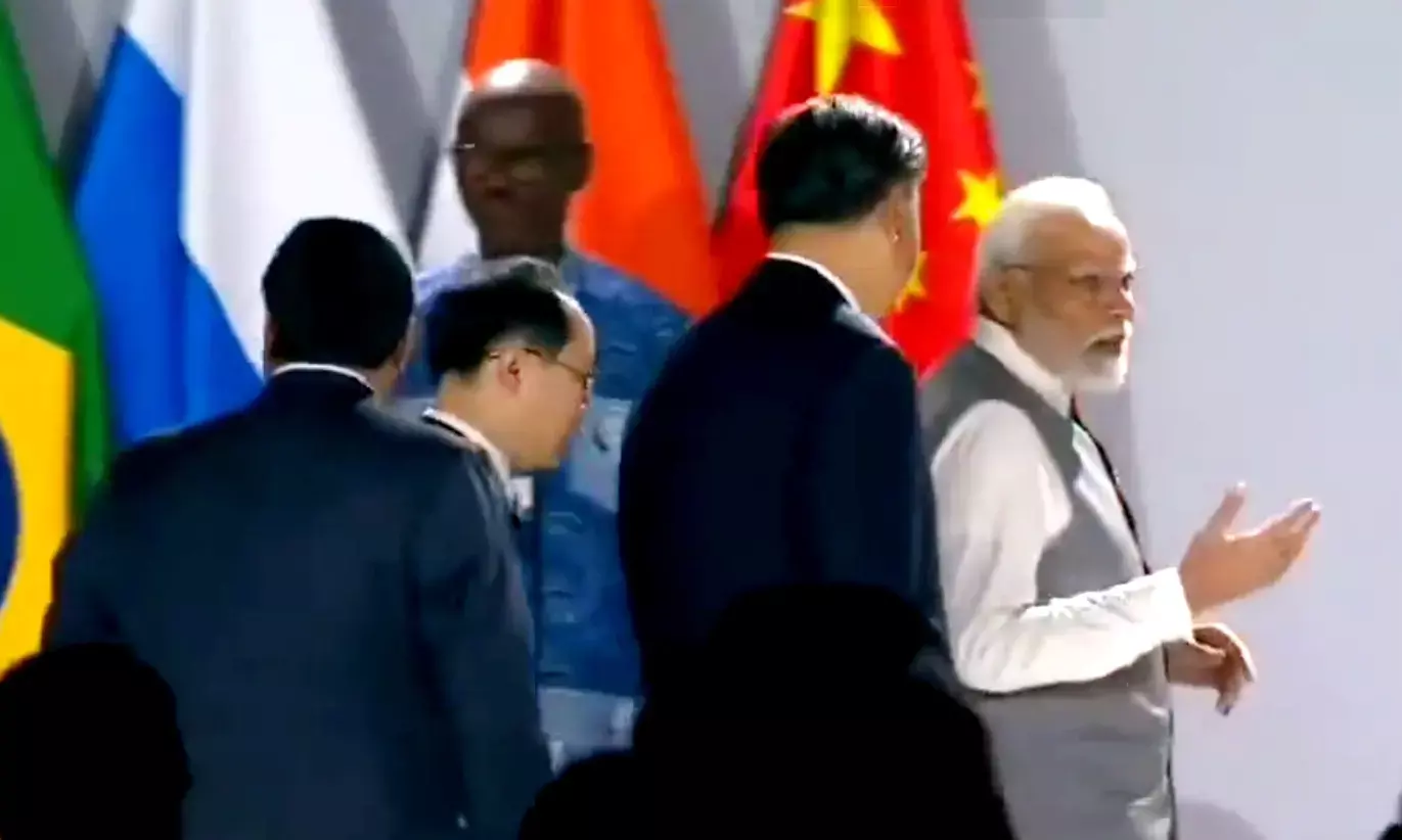 ब्रिक्स शिखर सम्मेलन में मोदी-शी ने की बात