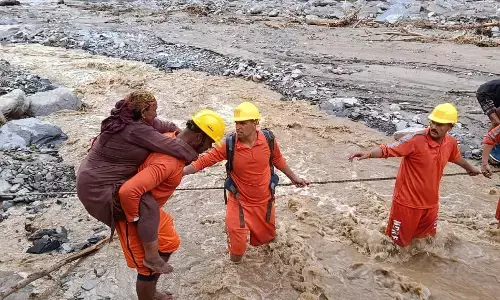 एनडीआरएफ ने हिमाचल में बादल फटने से प्रभावित गांवों से 51 लोगों को बचाया