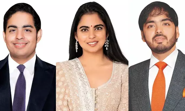 आरआईएल बोर्ड ऑफ डायरेक्टर्स में शामिल होंगे ईशा, आकाश और अनंत अंबानी