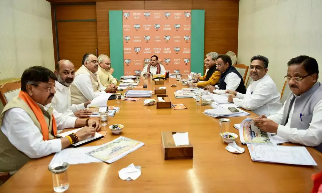 भाजपा अध्यक्ष नड्डा ने राष्ट्रीय महासचिवों के साथ की बैठक, चुनावी तैयारियों और पार्टी के आगामी कार्यक्रमों पर की चर्चा