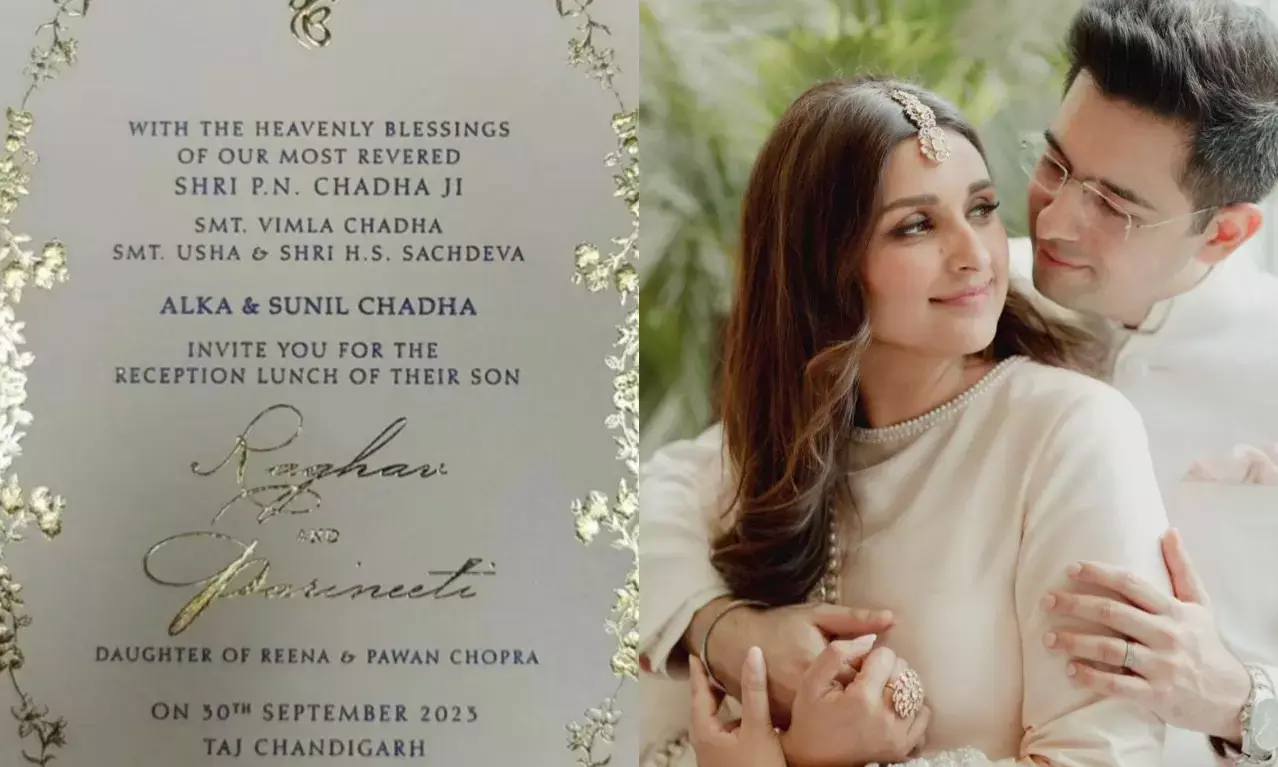 शादी की तैयारियों के बीच वायरल हुआ परिणीति, राघव का रिसेप्शन इनविटेशन कार्ड 