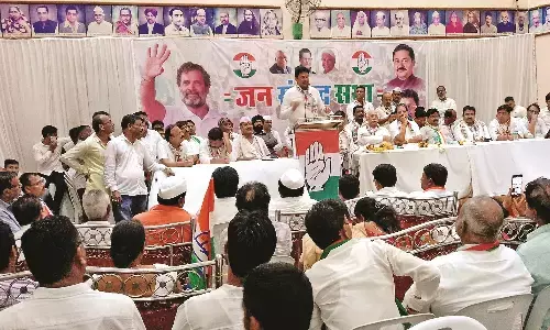 कांग्रेस ने निकाली जनसंवाद यात्रा - दोहराया एकजुटता का संकल्प