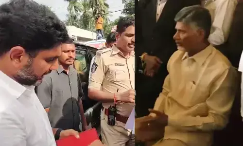 चंद्रबाबू नायडू की गिरफ्तारी का विरोध कर रहे उनके बेटे व टीडीपी विधायक हिरासत में