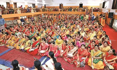 अनूठा - महिलाओं ने एकसाथ किया श्रीविष्णु सहस्रनाम का पठन