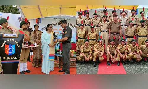 सैर सपाटा में एनसीसी का पुनीत सागर अभियान वॉकथान सम्पन्न