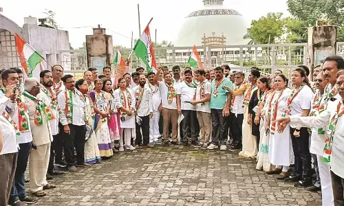 दक्षिण-पश्चिम विस क्षेत्र में निकली जनसंवाद पदयात्रा