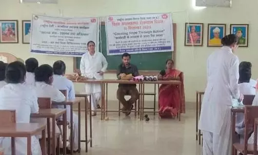 वैष्णव माता नर्सिंग महाविद्यालय में आयोजित हुआ मानसिक स्वास्थ्य कार्यक्रम वैष्णव माता नर्सिंग महाविद्यालय में आयोजित हुआ मानसिक स्वास्थ्य कार्यक्रम