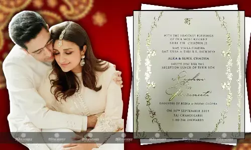 परिणीति और राघव चड्ढा की शादी का कार्ड आया सामने, हल्दी संगीत से लेकर चूड़ा सेरेमनी तक जानें कब होंगे सारे फंक्शन