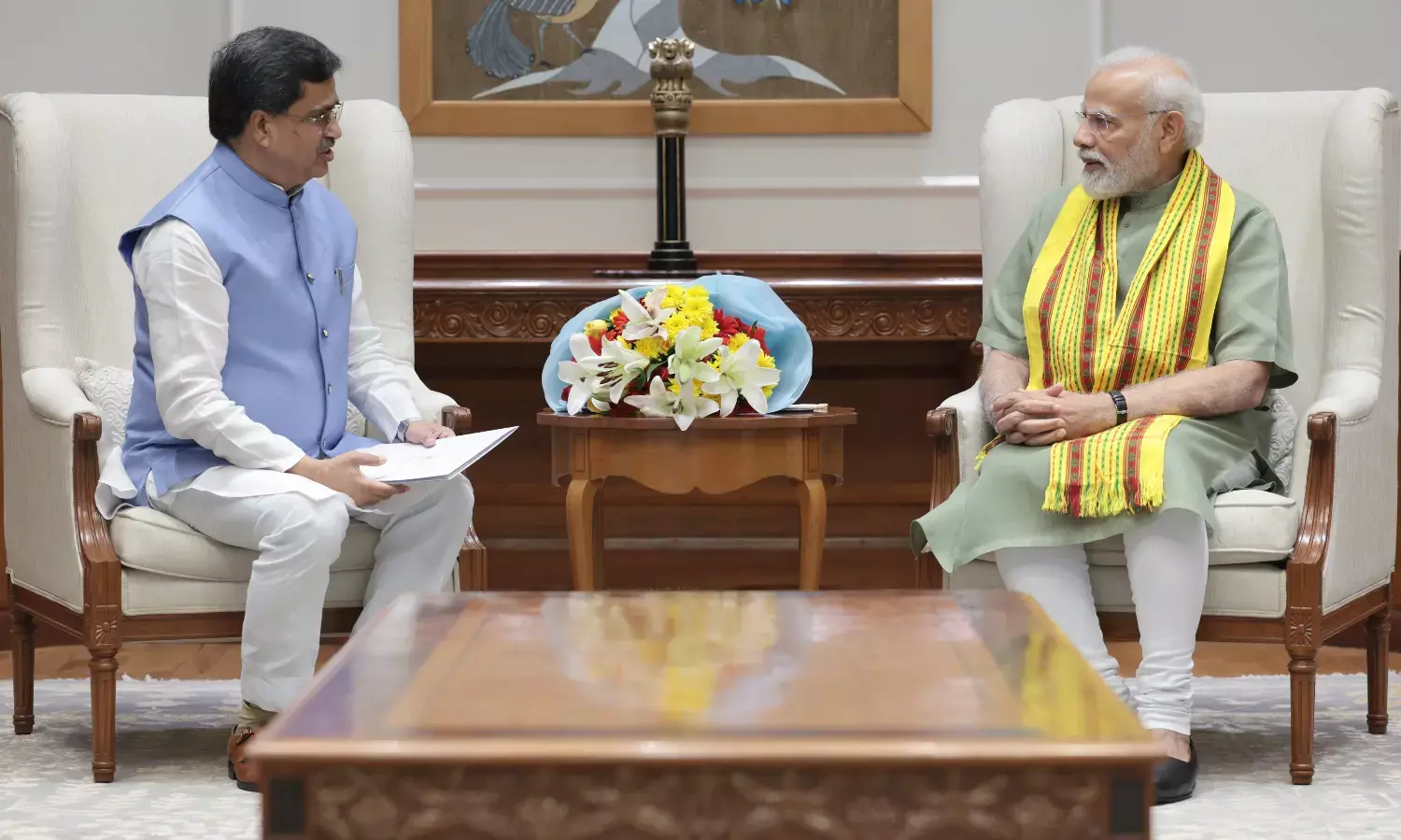 त्रिपुरा के मुख्यमंत्री माणिक साहा ने प्रधानमंत्री नरेंद्र मोदी से मुलाकात की