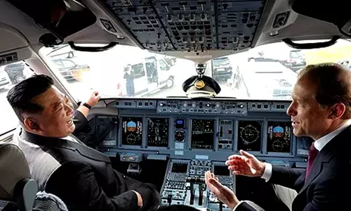 रूस की आधुनिक विमानन तकनीक से बेहद प्रभावित हुए किम