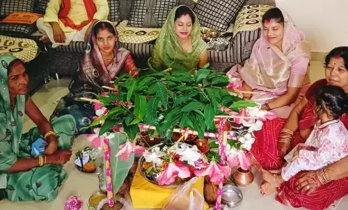 संतान सप्तमी पर महिलाओं ने की पूजा