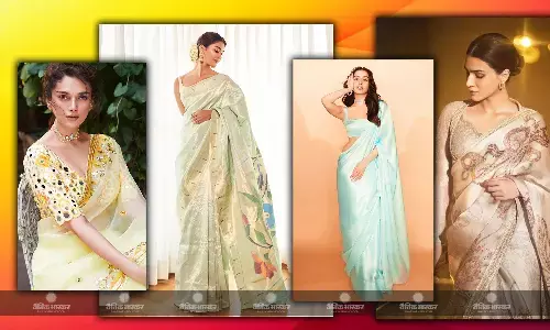 गणेशोत्सव के मौके पर दिखना चाहती हैं ट्रेंडी तो, कैरी करें इस तरह की पेस्टल साड़ी