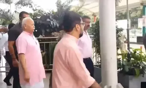 संघ प्रमुख मोहन भागवत पहुंचे लखनऊ, कई विषयों पर करेंगे मंथन