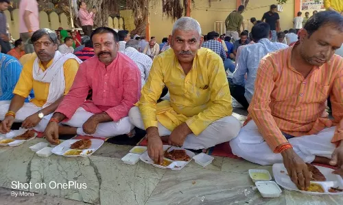 राधा अष्टमीं पर श्री जुगल किशोर मंदिर में हुआ भंडारे का आयोजन