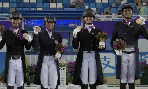 भारत ने घुड़सवारी में 41 साल बाद जीता स्वर्ण