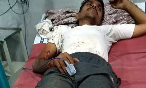 जंगली सुअर के हमले में किसान घायल