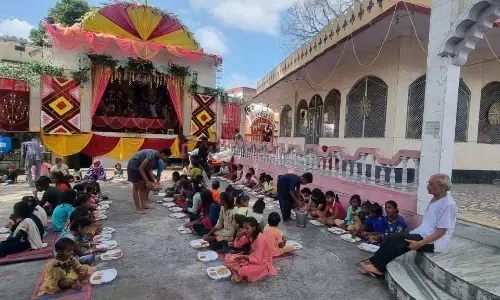 मढियन माता मंदिर में किया गया भंडारे का आयोजन