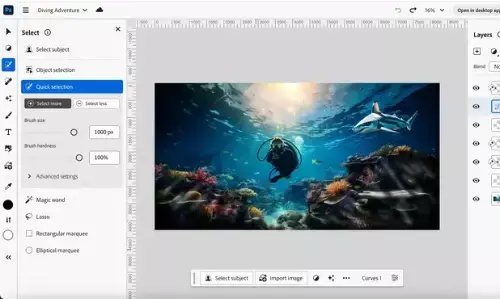 सात दिनों के ट्रायल के साथ एडोब फोटोशॉप अब वेब पर उपलब्ध