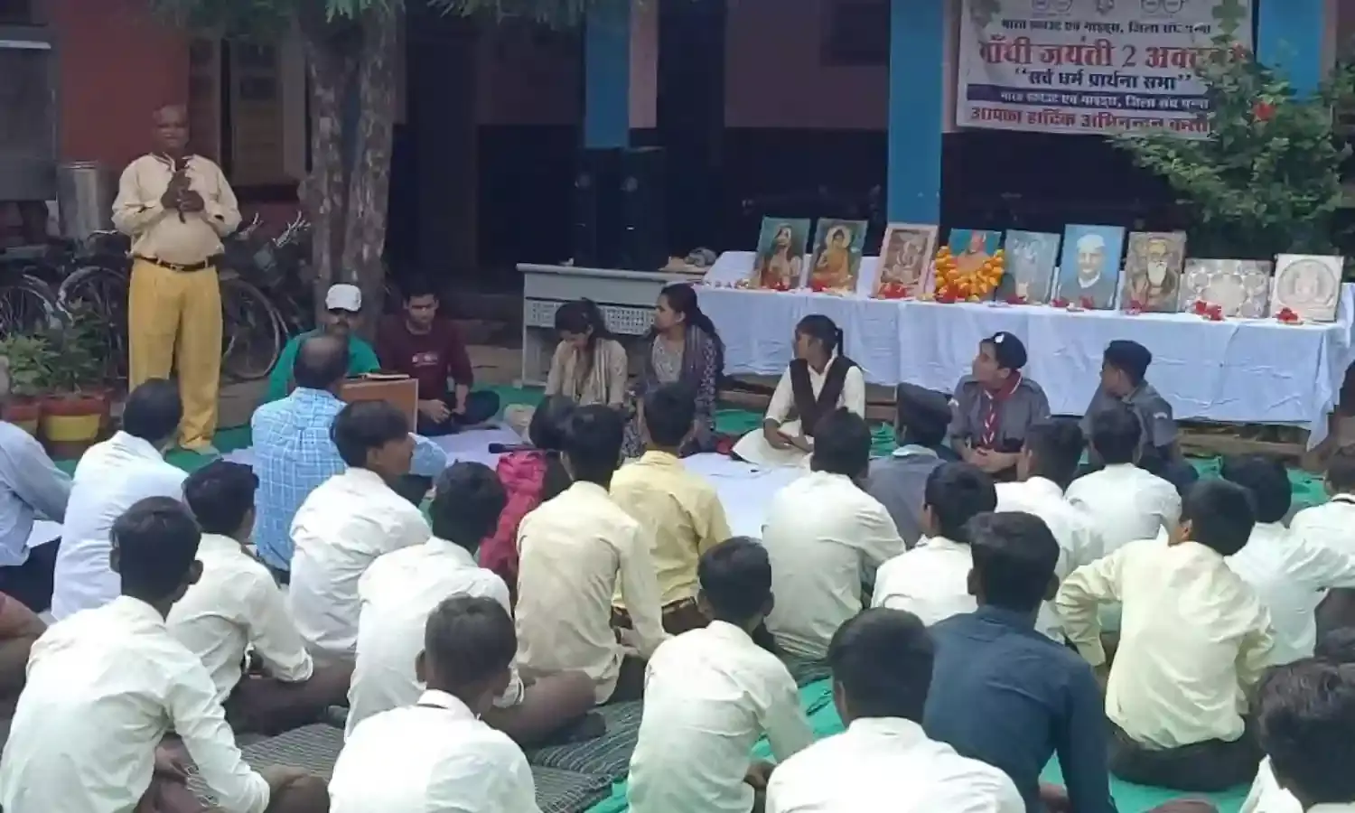 राष्ट्रपिता महात्मा गांधी की जिलेभर में मनाई गई जयंती