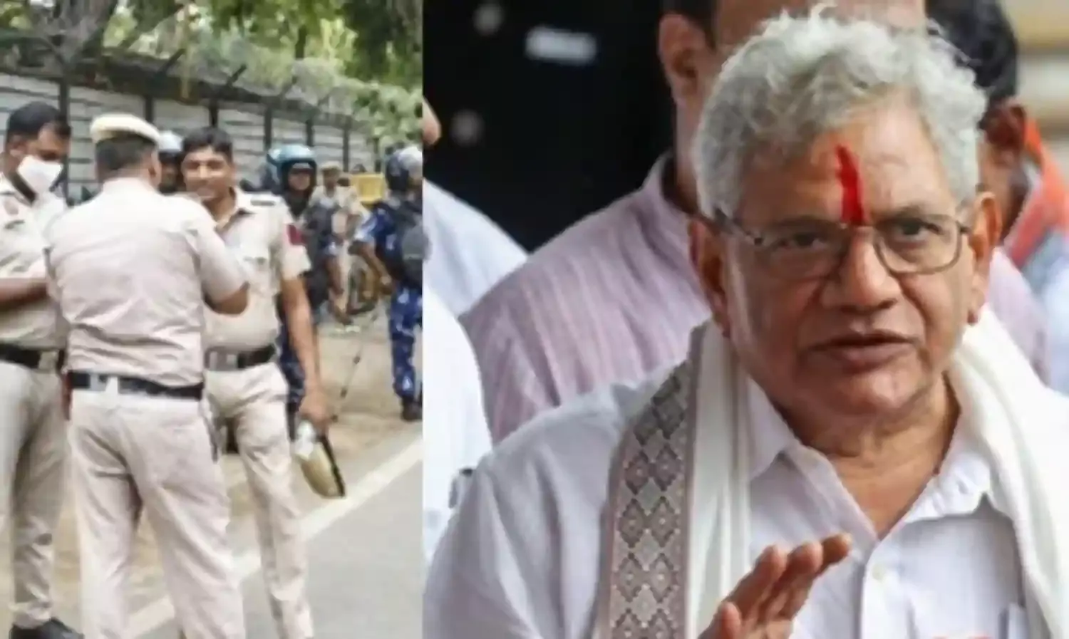 न्यूज़ क्लिक मामले में दिल्ली पुलिस सीपीआई-एम नेता सीताराम येचुरी के कर्मचारी के बेटे की तलाश के लिए उनके आवास पर पहुंची