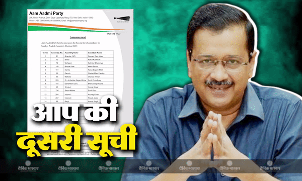 आम आदमी पार्टी की दूसरी सूची में पूर्व बीजेपी विधायक को मिला टिकट