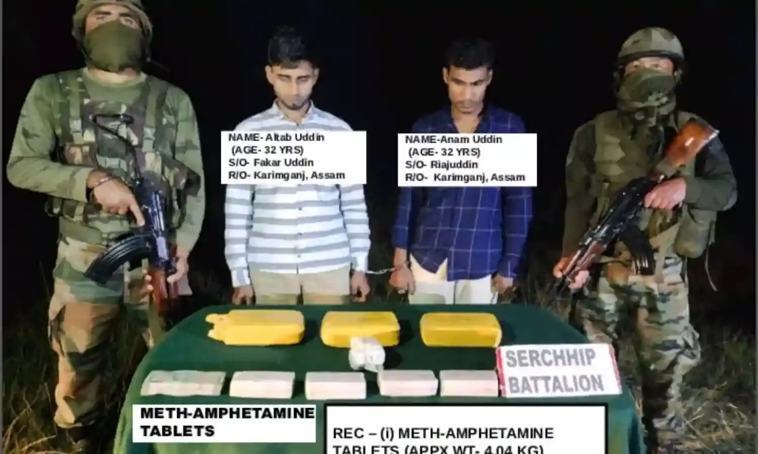 चुनावी राज्य मिजोरम में मादक पदार्थ जब्त, 2 गिरफ्तार