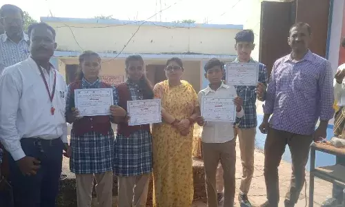 रस्सी कूंद प्रतियोगिता में राज्य स्तर पर चयनित खिलाडियों का हुआ सम्मान