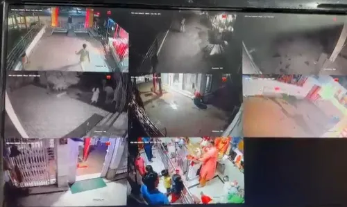 नवरात्रि पर्व के चलते एसडीओपी ने दुरूस्त करवाये सीसीटीव्ही कैमरे