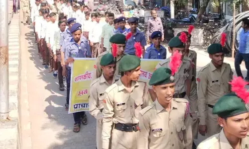 अजयगढ़ में निकाली गई विशाल मतदाता जागरुकता रैली