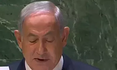 हमास के नष्ट होने तक गाजा पर हमला बंद नहीं करेंगे : नेतन्याहू हमास के नष्ट होने तक गाजा पर हमला बंद नहीं करेंगे : नेतन्याहू