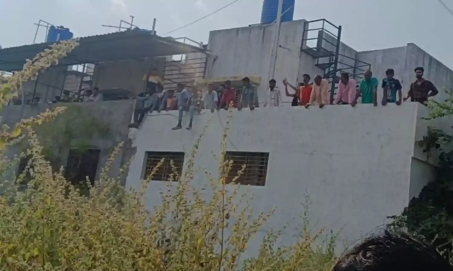 वन विभाग की गाड़ी पर झपट पड़ा तेंदुआ