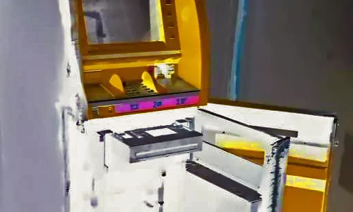 एटीएम मशीन को काटकर 32.40 लाख की नकदी चोरी