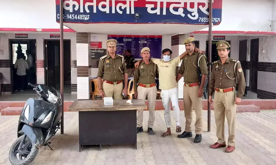 बिजनौर में डॉक्टर से रंगदारी मांगने वाला अभियुक्त मुठभेड़ में गिरफ्तार