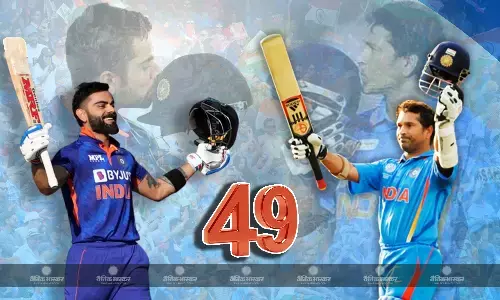 विराट कोहली ने की क्रिकेट के भगवान सचिन तेंदुलकर की बराबरी, वनडे क्रिकेट में लगाया 49वां शतक