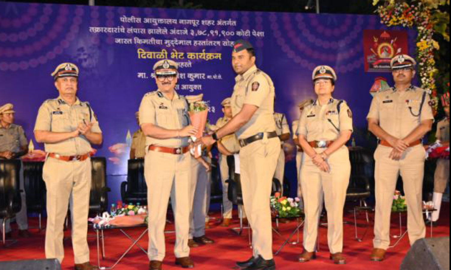 नागरिकों को मिला पुलिस भवन में 3.78 करोड़ का दिवाली तोहफा