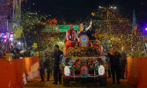 पीएम मोदी इंदौर और अमित शाह ने जबलपुर में किया रोड शो, बुधवार को खत्म होगा चुनावी प्रचार प्रसार पीएम मोदी इंदौर और अमित शाह ने जबलपुर में किया रोड शो, बुधवार को खत्म होगा चुनावी प्रचार प्रसार