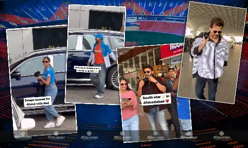 टीम इंडिया की जर्सी पहने रणवीर के साथ अहमदाबाद रवाना हुईं एक्ट्रेस दीपिका पादुकोण, ये सेलेब्स भी होंगे शामिल टीम इंडिया की जर्सी पहने रणवीर के साथ अहमदाबाद रवाना हुईं एक्ट्रेस दीपिका पादुकोण, ये सेलेब्स भी होंगे शामिल