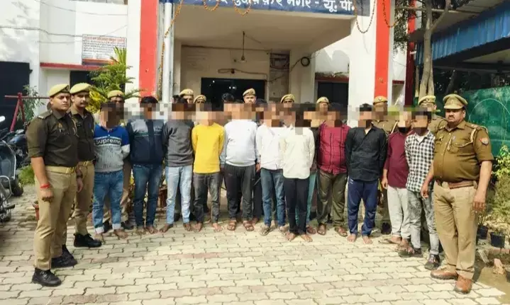 मुजफ्फरनगर में सट्टा रैकेट का भंडाफोड़ , 14 आरोपी गिरफ्तार
