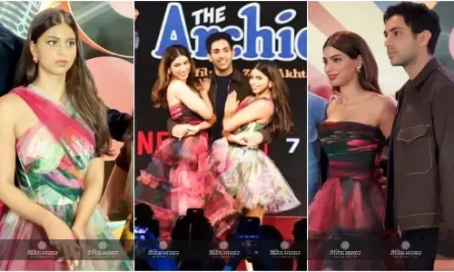 द आर्चीज के प्रमोशन इवेंट में सुहाना खान और अगत्स्य नंदा ने फिल्म के गाने वा वा वूम पर किया डांस, वीडियो वायरल