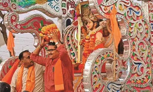 अयोध्या से वर्धा पहुंचा अक्षत कलश