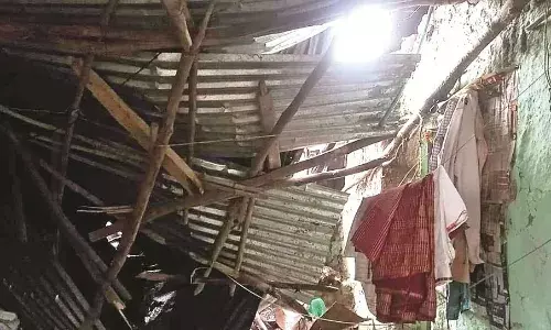 जनजीवन प्रभावित, सेवाग्राम में बारिश से ढहा मकान