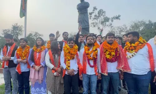 डूसू एग्जीक्यूटिव काउंसिल चुनाव में 11 में से 8 सीट जीती एबीवीपी डूसू एग्जीक्यूटिव काउंसिल चुनाव में 11 में से 8 सीट जीती एबीवीपी