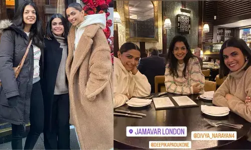 लंदन में बीएफएफ के साथ मस्ती कर रहीं दीपिका पादुकोण