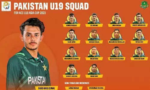 पाकिस्तान ने एसीसी अंडर19 एशिया कप 2023 के लिए साद बेग को कप्तान घोषित किया