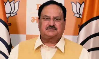 चुनावी जीत के बाद जेपी नड्डा ने परिवार सहित कनाॅट प्लेस के प्राचीन हनुमान मंदिर में की पूजा-अर्चना