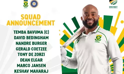 दक्षिण अफ्रीका ने भारत श्रृंखला के लिए घोषित की टीम