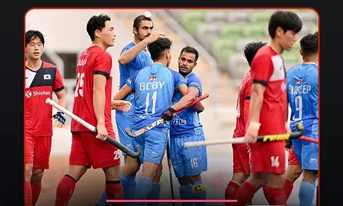 अरिजीत की हैट्रिक की मदद से भारत ने कोरिया को 4-2 से हराया अरिजीत की हैट्रिक की मदद से भारत ने कोरिया को 4-2 से हराया