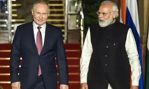 पुतिन ने मोदी की तारीफ में फिर पढ़े कसीदे, कहा - उन्हें डराना-धमकाना नामुमकिन पुतिन ने मोदी की तारीफ में फिर पढ़े कसीदे, कहा - उन्हें डराना-धमकाना नामुमकिन