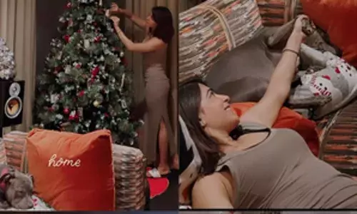 सामंथा ने घर में की क्रिसमस की सजावट, शेयर की खूबसूरत तस्वीरें